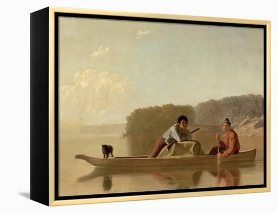 The Trapper's Return, 1851-George Caleb Bingham-Framed Premier Image Canvas