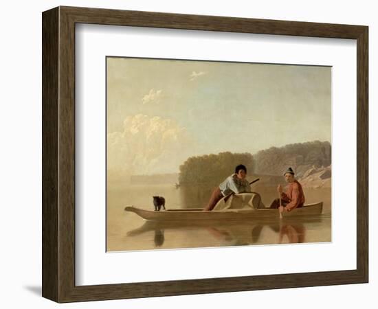 The Trapper's Return, 1851-George Caleb Bingham-Framed Giclee Print