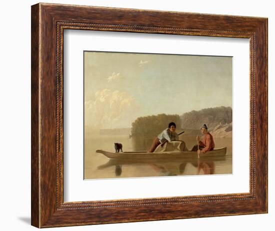 The Trapper's Return, 1851-George Caleb Bingham-Framed Giclee Print