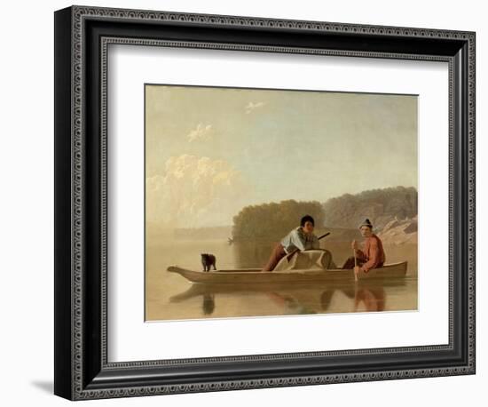 The Trapper's Return, 1851-George Caleb Bingham-Framed Giclee Print