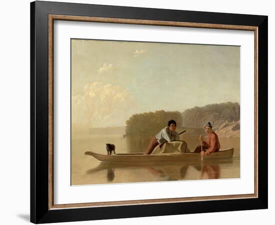 The Trapper's Return, 1851-George Caleb Bingham-Framed Giclee Print