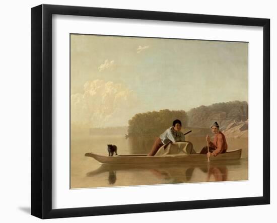 The Trapper's Return, 1851-George Caleb Bingham-Framed Giclee Print