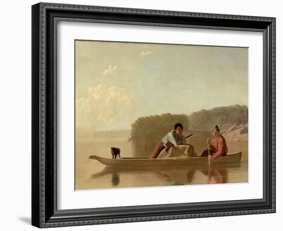 The Trapper's Return, 1851-George Caleb Bingham-Framed Giclee Print