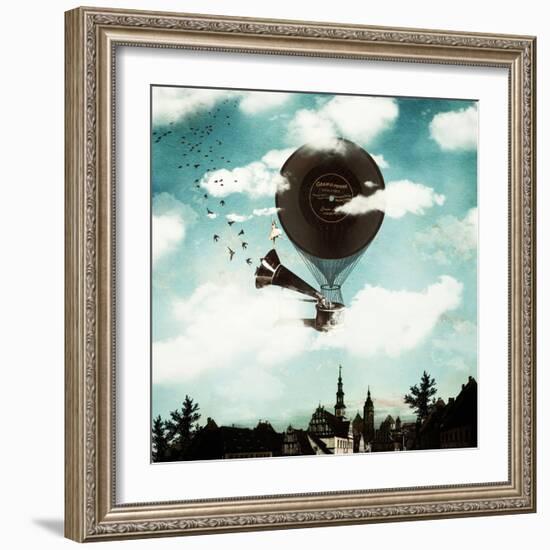 The Travelling Ballerina-Paula Belle Flores-Framed Art Print