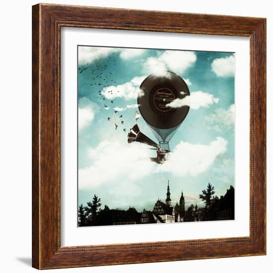 The Travelling Ballerina-Paula Belle Flores-Framed Art Print