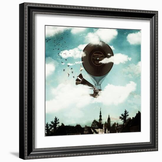 The Travelling Ballerina-Paula Belle Flores-Framed Art Print