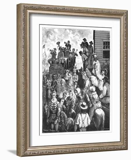 The Travelling Circus, C1870S-Tavernier and Frenzeny-Framed Giclee Print