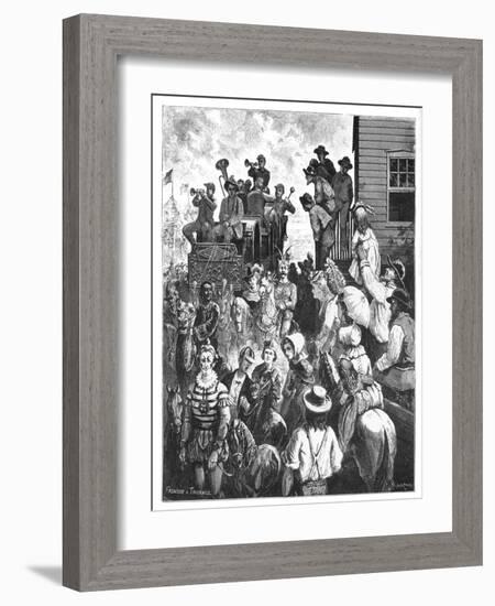 The Travelling Circus, C1870S-Tavernier and Frenzeny-Framed Giclee Print