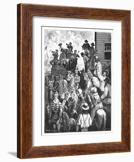 The Travelling Circus, C1870S-Tavernier and Frenzeny-Framed Giclee Print