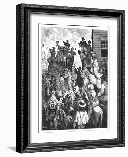 The Travelling Circus, C1870S-Tavernier and Frenzeny-Framed Giclee Print