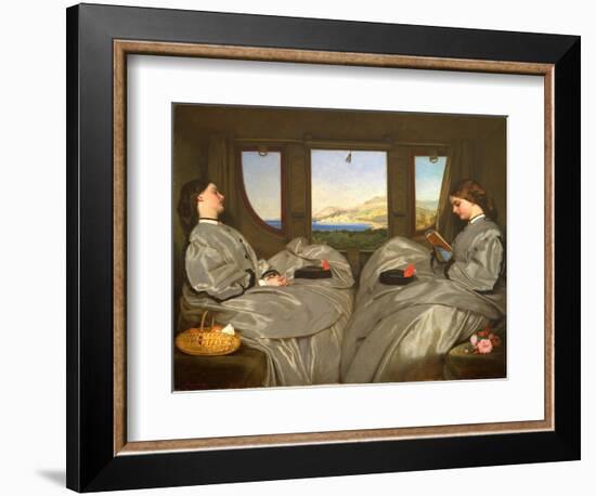 The Travelling Companions, 1862 (Oil on Canvas)-Augustus Leopold Egg-Framed Giclee Print