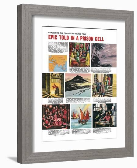 The Travels of Marco Polo-Ron Embleton-Framed Giclee Print