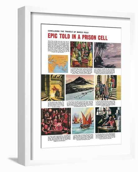 The Travels of Marco Polo-Ron Embleton-Framed Giclee Print