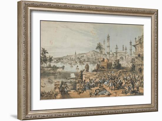 The Treacherous Massacre of English Women and Children at Cawnpore by Nena Sahib-Thomas Packer-Framed Giclee Print