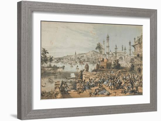 The Treacherous Massacre of English Women and Children at Cawnpore by Nena Sahib-Thomas Packer-Framed Giclee Print