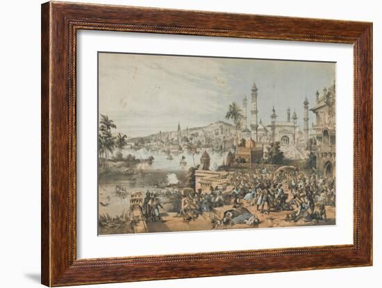 The Treacherous Massacre of English Women and Children at Cawnpore by Nena Sahib-Thomas Packer-Framed Giclee Print