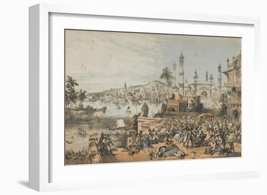 The Treacherous Massacre of English Women and Children at Cawnpore by Nena Sahib-Thomas Packer-Framed Giclee Print