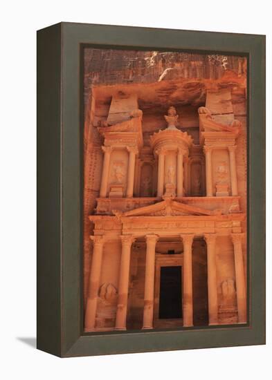 The Treasury (Al-Khazneh), Petra, UNESCO World Heritage Site, Jordan, Middle East-Eleanor Scriven-Framed Premier Image Canvas