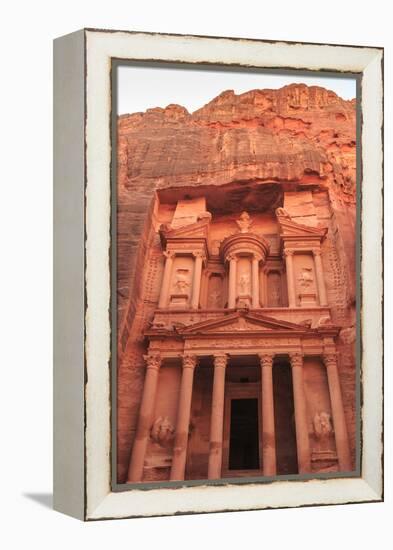 The Treasury (Al-Khazneh), Petra, UNESCO World Heritage Site, Jordan, Middle East-Eleanor Scriven-Framed Premier Image Canvas