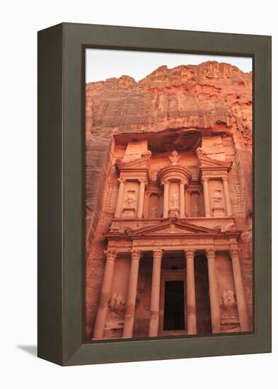 The Treasury (Al-Khazneh), Petra, UNESCO World Heritage Site, Jordan, Middle East-Eleanor Scriven-Framed Premier Image Canvas