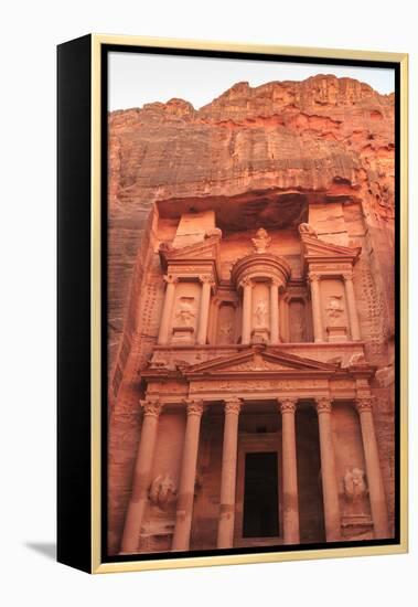 The Treasury (Al-Khazneh), Petra, UNESCO World Heritage Site, Jordan, Middle East-Eleanor Scriven-Framed Premier Image Canvas