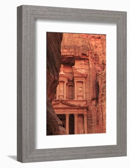 The Treasury (Al-Khazneh), Seen from the Siq, Petra, Jordan, Middle East-Eleanor Scriven-Framed Photographic Print