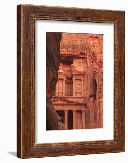 The Treasury (Al-Khazneh), Seen from the Siq, Petra, Jordan, Middle East-Eleanor Scriven-Framed Photographic Print