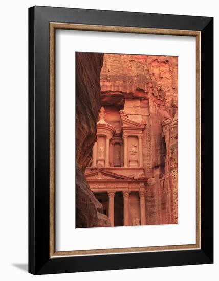 The Treasury (Al-Khazneh), Seen from the Siq, Petra, Jordan, Middle East-Eleanor Scriven-Framed Photographic Print