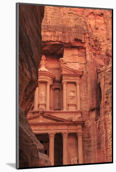 The Treasury (Al-Khazneh), Seen from the Siq, Petra, Jordan, Middle East-Eleanor Scriven-Mounted Photographic Print