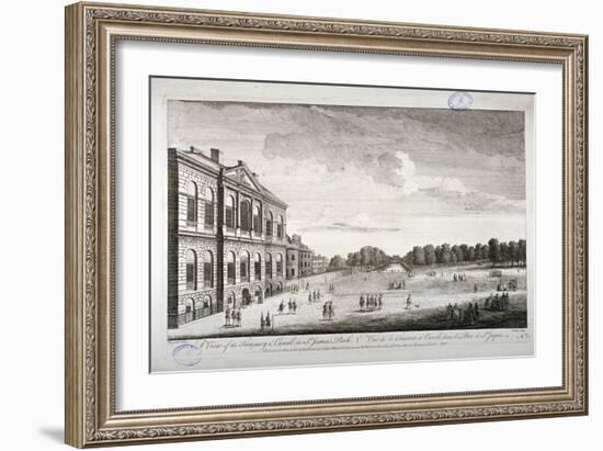 The Treasury and the Canal in St James's Park, Westminster, London, 1755-John Smith-Framed Giclee Print