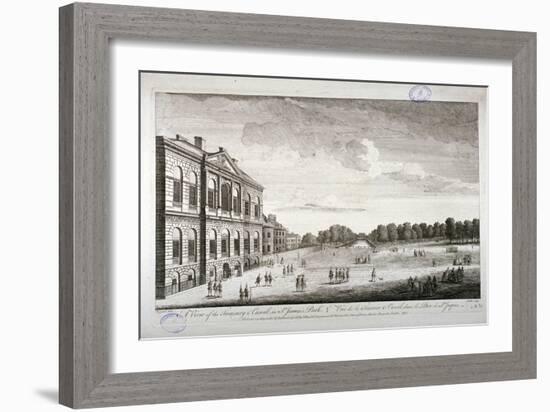 The Treasury and the Canal in St James's Park, Westminster, London, 1755-John Smith-Framed Giclee Print