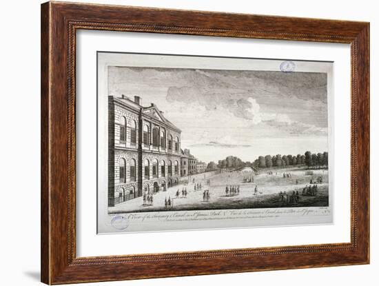 The Treasury and the Canal in St James's Park, Westminster, London, 1755-John Smith-Framed Giclee Print