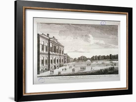The Treasury and the Canal in St James's Park, Westminster, London, 1755-John Smith-Framed Giclee Print
