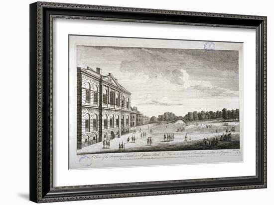 The Treasury and the Canal in St James's Park, Westminster, London, 1755-John Smith-Framed Giclee Print