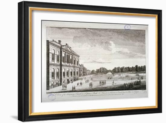 The Treasury and the Canal in St James's Park, Westminster, London, 1755-John Smith-Framed Giclee Print