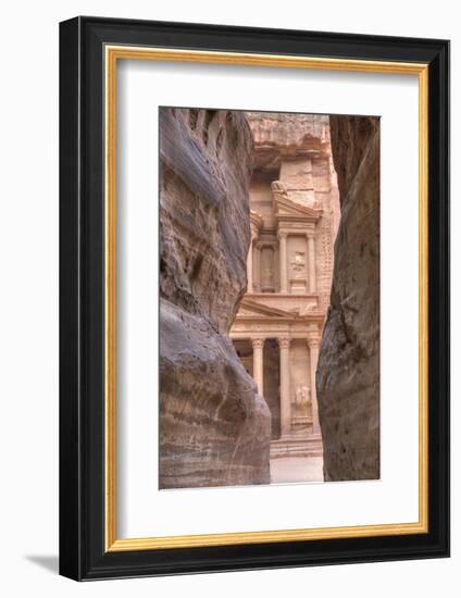 The Treasury as Seen from the Siq, Petra, Jordan, Middle East-Richard Maschmeyer-Framed Photographic Print