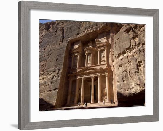 The Treasury Building (Al Khazneh), Petra, Unesco World Heritage Site, Jordan, Middle East-Sergio Pitamitz-Framed Photographic Print