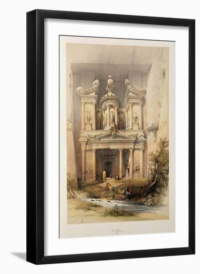 The Treasury - El Khasne, from 'The Holy Land' Series, 1842-1849-David Roberts-Framed Giclee Print