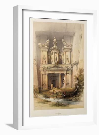 The Treasury - El Khasne, from 'The Holy Land' Series, 1842-1849-David Roberts-Framed Giclee Print