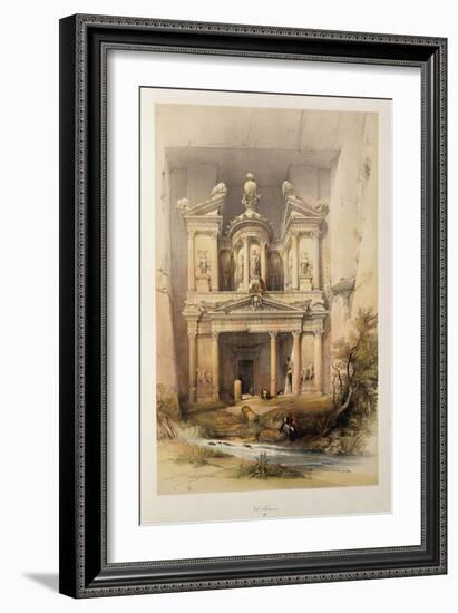The Treasury - El Khasne, from 'The Holy Land' Series, 1842-1849-David Roberts-Framed Giclee Print