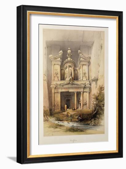 The Treasury - El Khasne, from 'The Holy Land' Series, 1842-1849-David Roberts-Framed Giclee Print