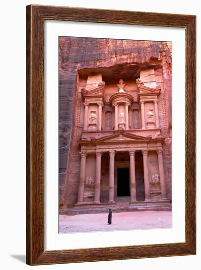 The Treasury, Petra, UNESCO World Heritage Site, Jordan, Middle East-Neil Farrin-Framed Photographic Print