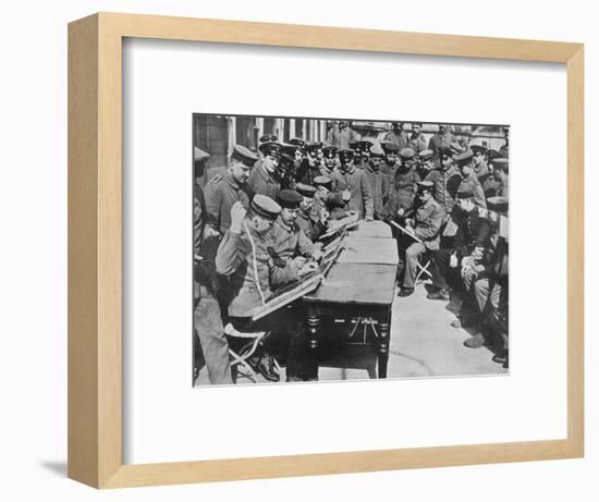 'The treatment of German wounded', 1915-Unknown-Framed Photographic Print