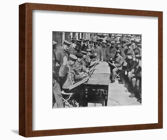 'The treatment of German wounded', 1915-Unknown-Framed Photographic Print