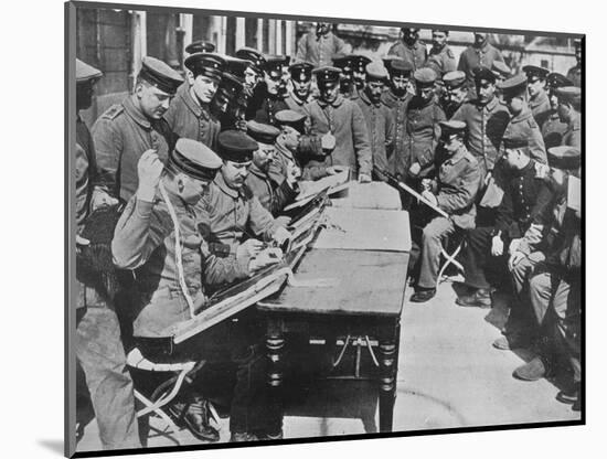 'The treatment of German wounded', 1915-Unknown-Mounted Photographic Print