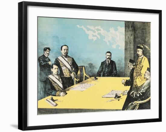 The Treaty of Shimonoseki also known as the Treaty of Maguan-null-Framed Giclee Print