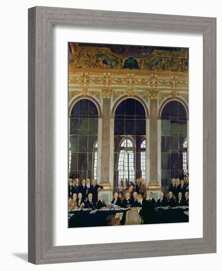 The Treaty of Versailles, 1919-Sir William Orpen-Framed Giclee Print