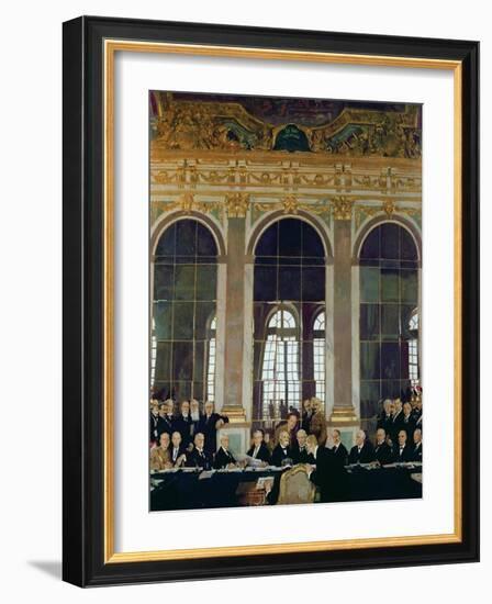 The Treaty of Versailles, 1919-Sir William Orpen-Framed Giclee Print