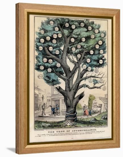 The Tree of Intemperance, Published by N. Currier, New York, 1849-Currier & Ives-Framed Premier Image Canvas