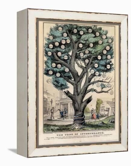 The Tree of Intemperance, Published by N. Currier, New York, 1849-Currier & Ives-Framed Premier Image Canvas